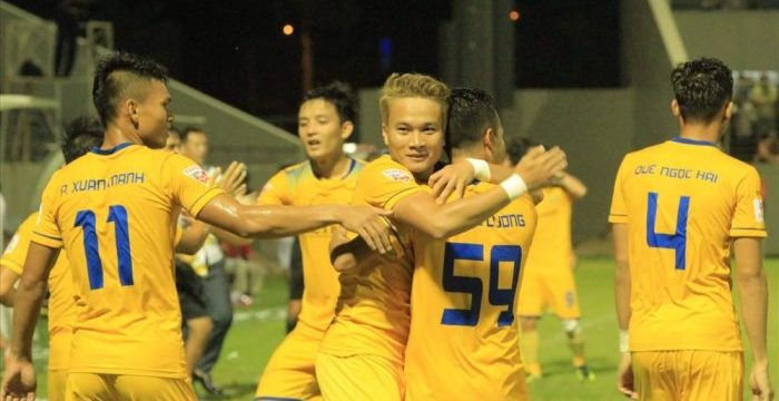 Đội bóng Sông Lam Nghệ An (SLNA) trở lại mạnh mẽ tại V.League