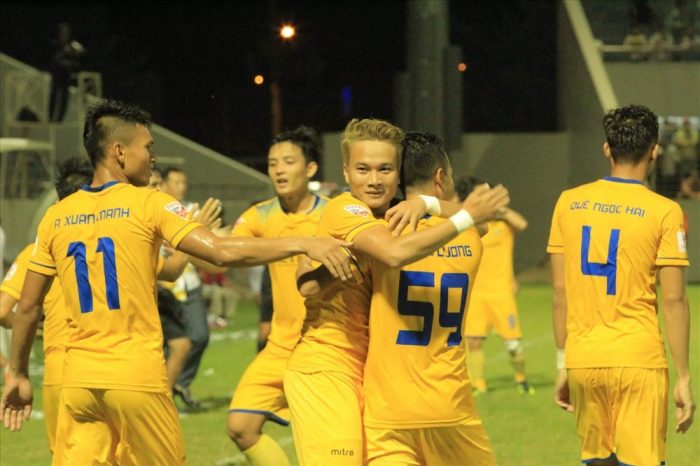 Đội bóng Sông Lam Nghệ An (SLNA) trở lại mạnh mẽ tại V.League